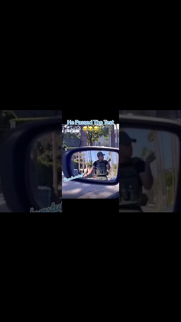 He aced the vibe test 😂😂 #humor #gay #police #cop #foryoupage #fypシ #funny #heatwave #viral
