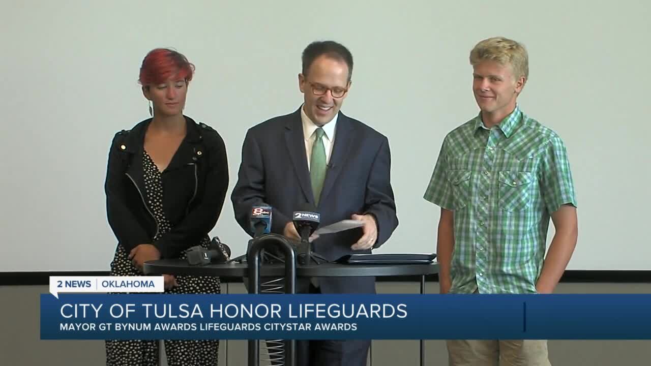 City of Tulsa honors two lifeguards
