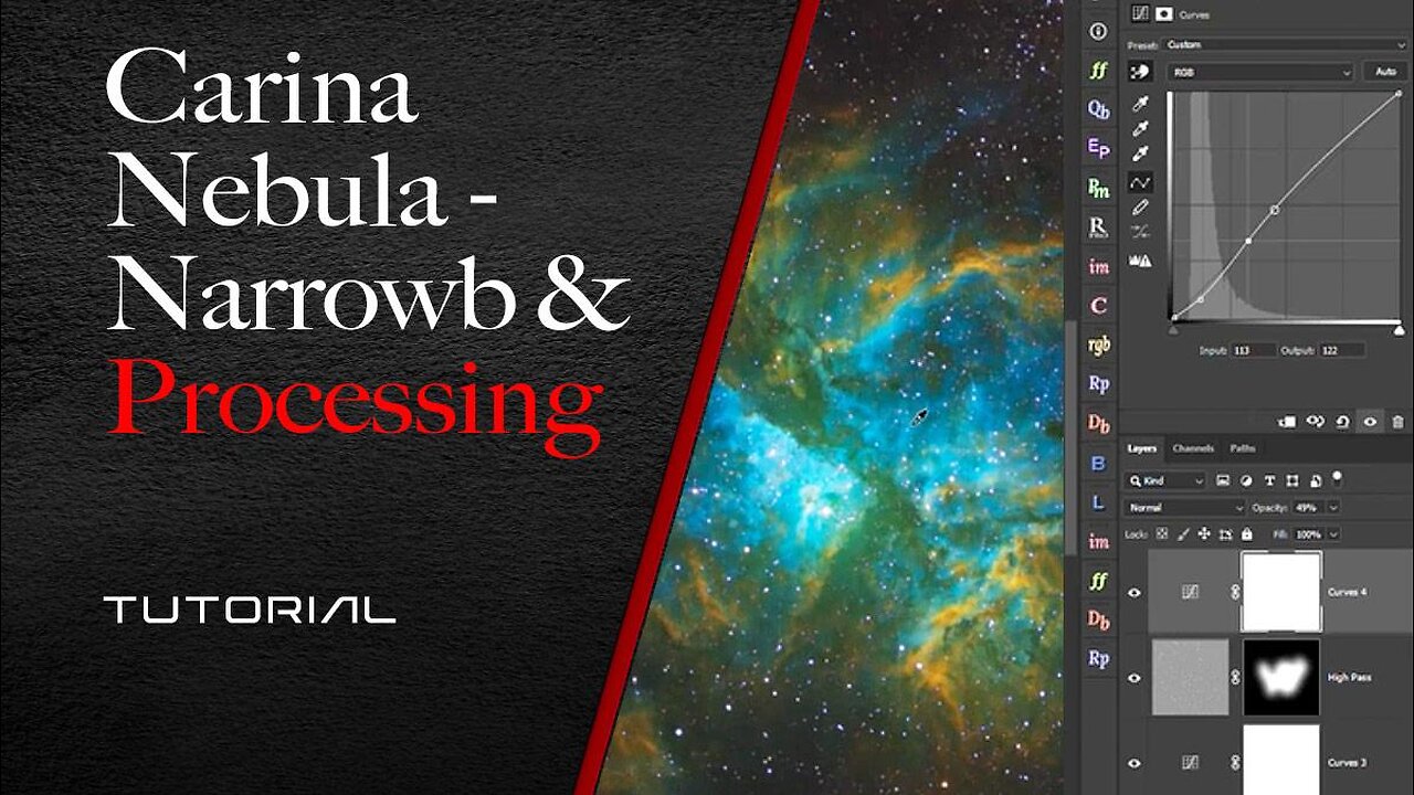 Carina Nebula - Narrowband Processing