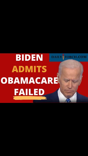 Biden Admits ObamaCare Failed to Curb Costs