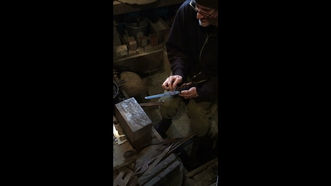 Shibata~san Visit - Making Habaki for an Antique Sword