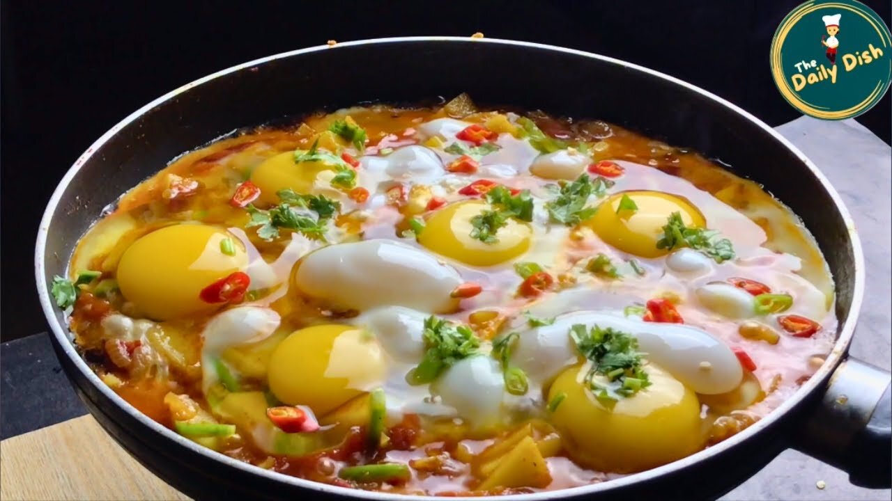 Easy Afghani Omelette Recipe _ Healthy Potato Egg Recipe _ The Daily Dish