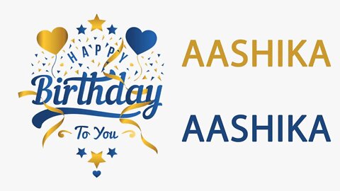 Happy Birthday to Aashika - Hindi Birthday Wish From Birthday Bash
