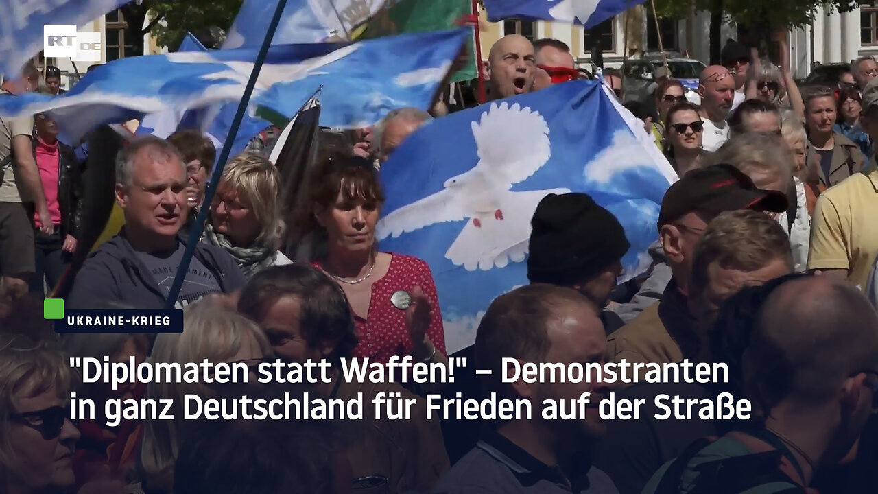 "Diplomaten statt Waffen!" – Demonstranten in ganz Deutschland für Frieden auf der Straße