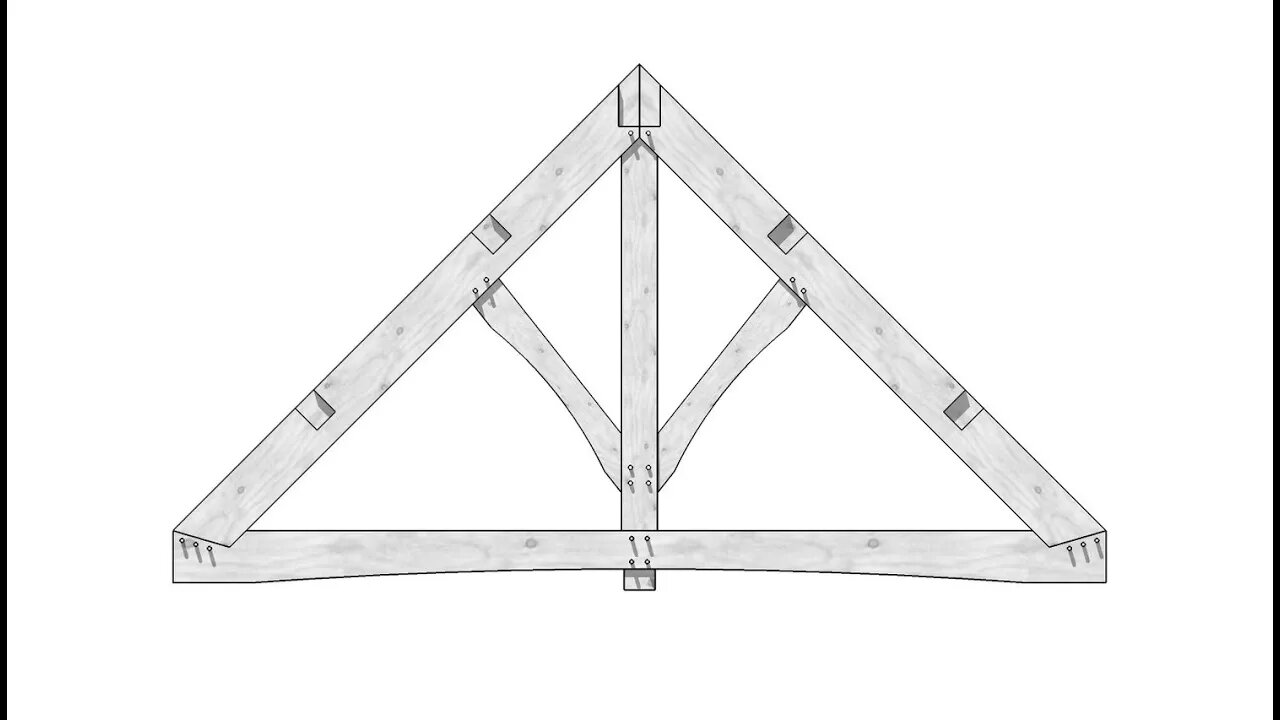 Designing and testing a Timber Frame King Post Truss