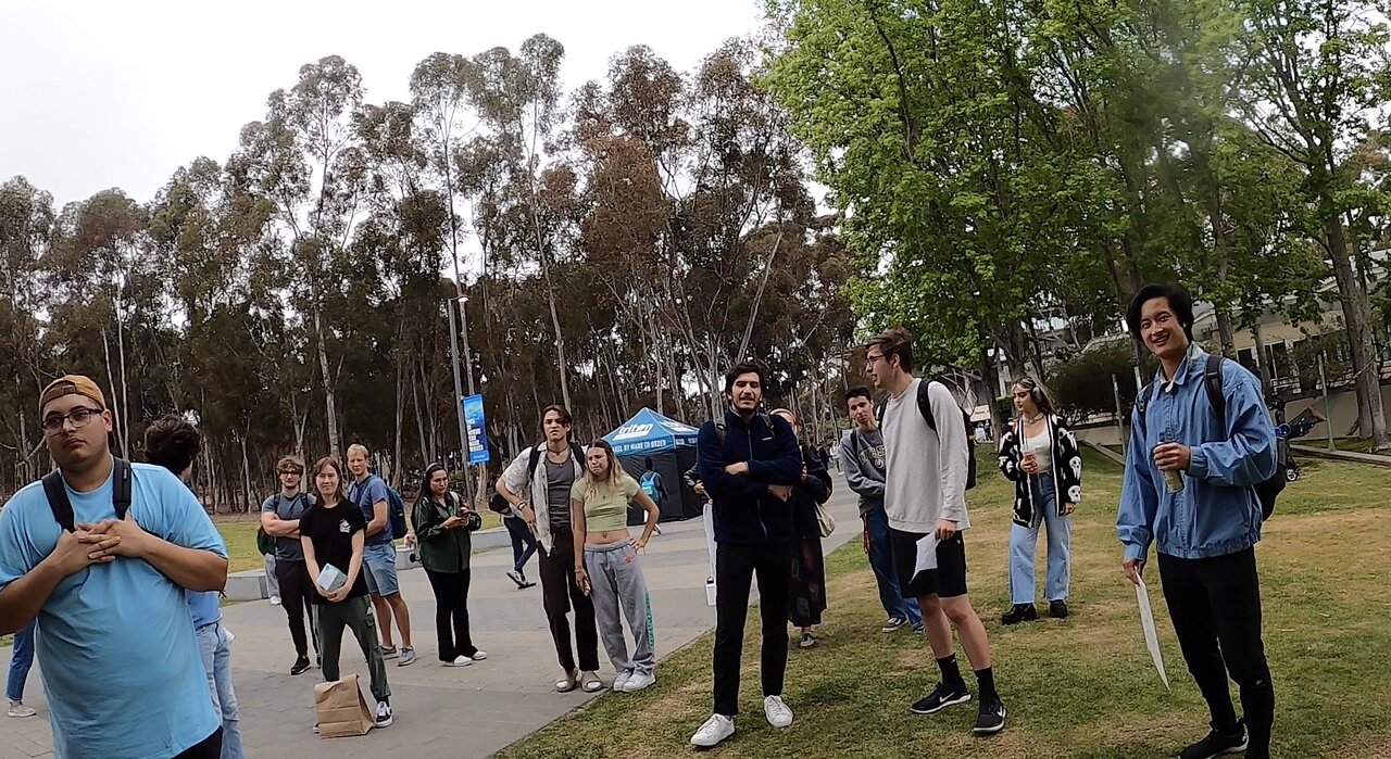 UC San Diego: "Christian" Uses the F-Bomb, Contending with Muslims, Ministering to Genuine Christians, Proving the Bible True to Atheists, Drawing More Crowds, Great Questions, Jesus is Exalted To Thousands On Campus!