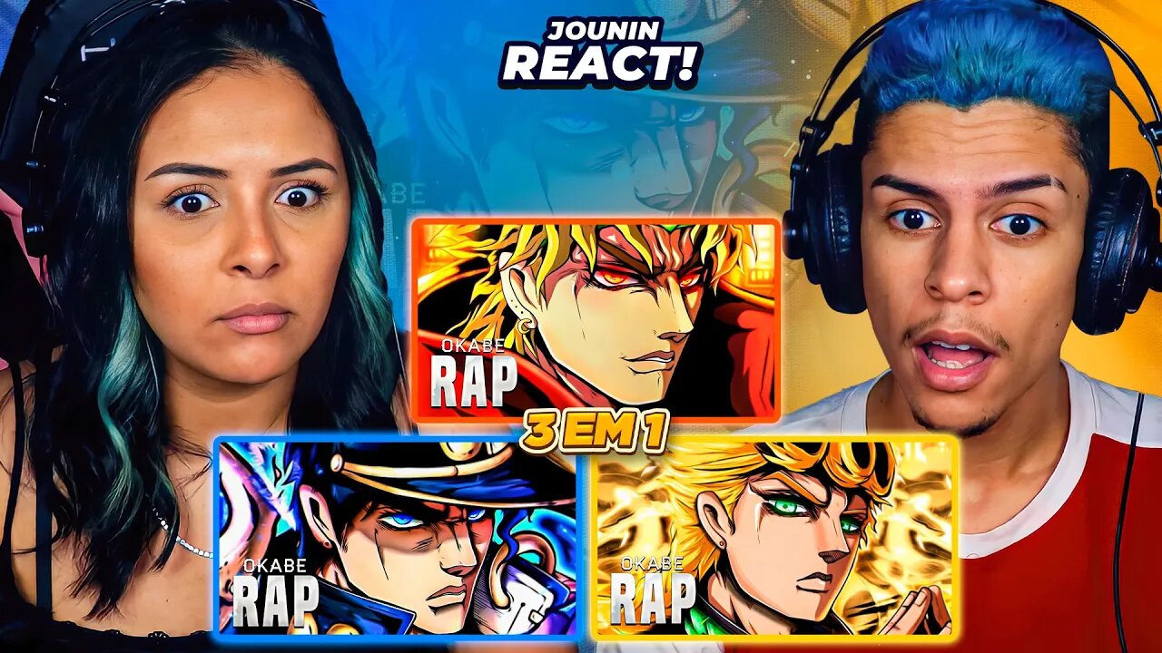 3 EM 1 | OKABE - Dio, Jotaro e Giorno Giovanna (Jojo’s Bizarre Adventure) | [React Rap Nerd] 🔥