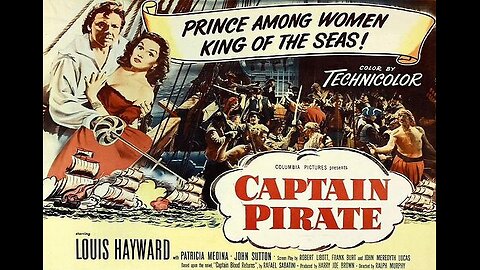 CAPTAIN PIRATE 1952 in COLOR Captain Peter Blood Returns for More Swashbuckling FULL MOVIE