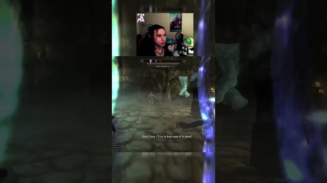 My Frost Atronach Did NOT Keep Him Busy #gaming #twitch #skyrim