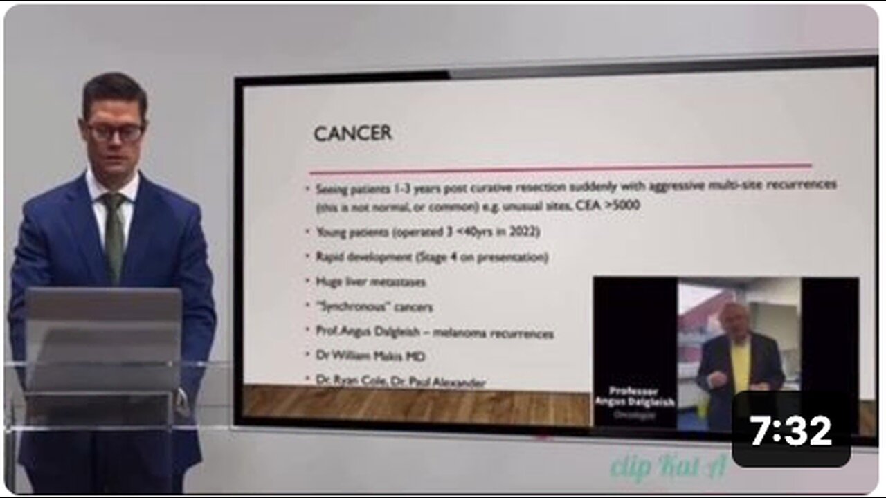 Cancer surgeon sounds alarm: explosion of turbo cancers caused by COVID jabs | Dr. James Royle