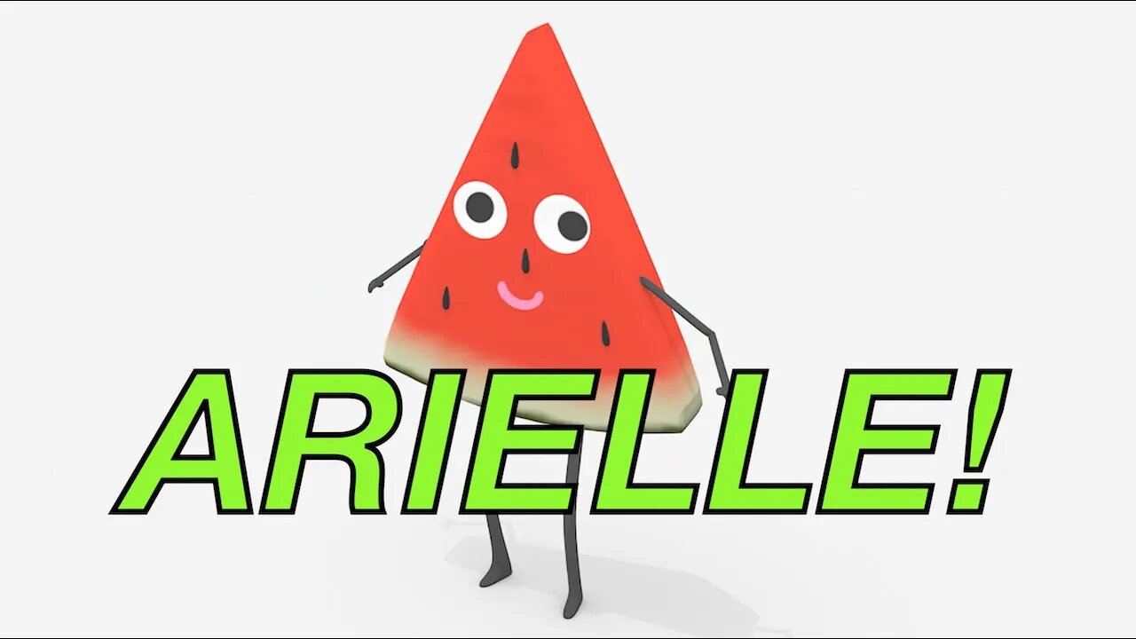 Happy Birthday ARIELLE! - WATERMELON Birthday Song