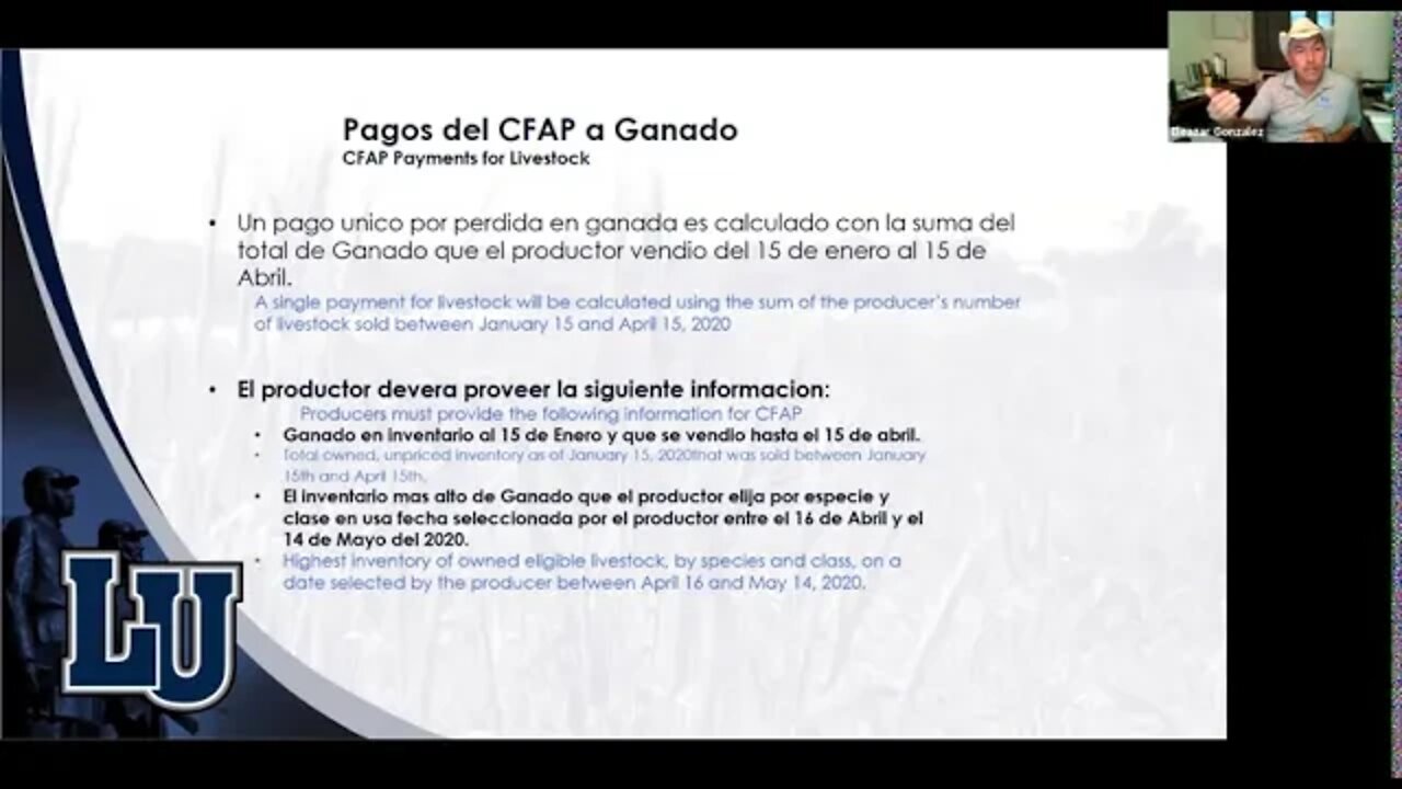 Latino Farmers and CFAP Due Date (español)