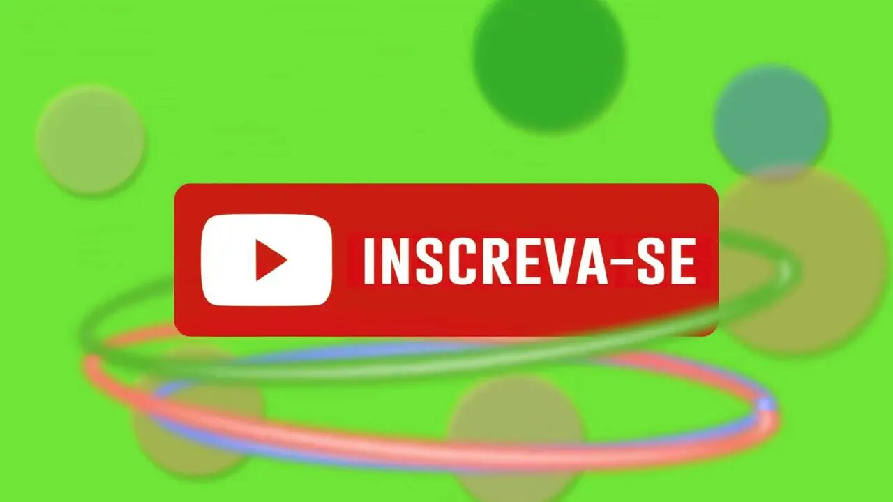 Chroma key botão inscreva-se green screen