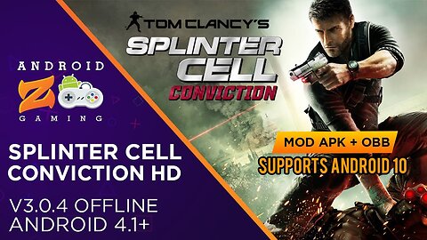 plinter Cell: Conviction HD - Android Gameplay (OFFLINE) (With Link) 400MB+