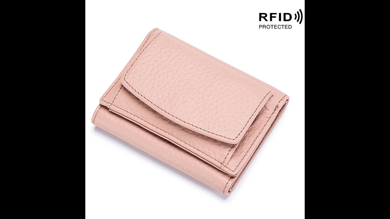 Conisy Cute Wallets for Women, Leather RFID Blocking Small Trifold Wallet with ID Window for Gi...