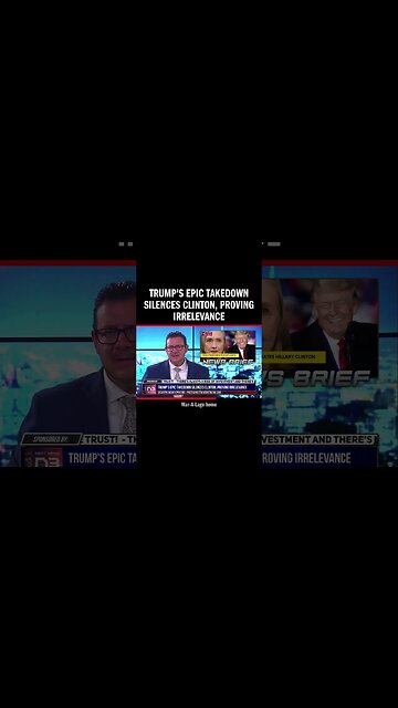 Trump's Epic Takedown Silences Clinton, Proving Irrelevance