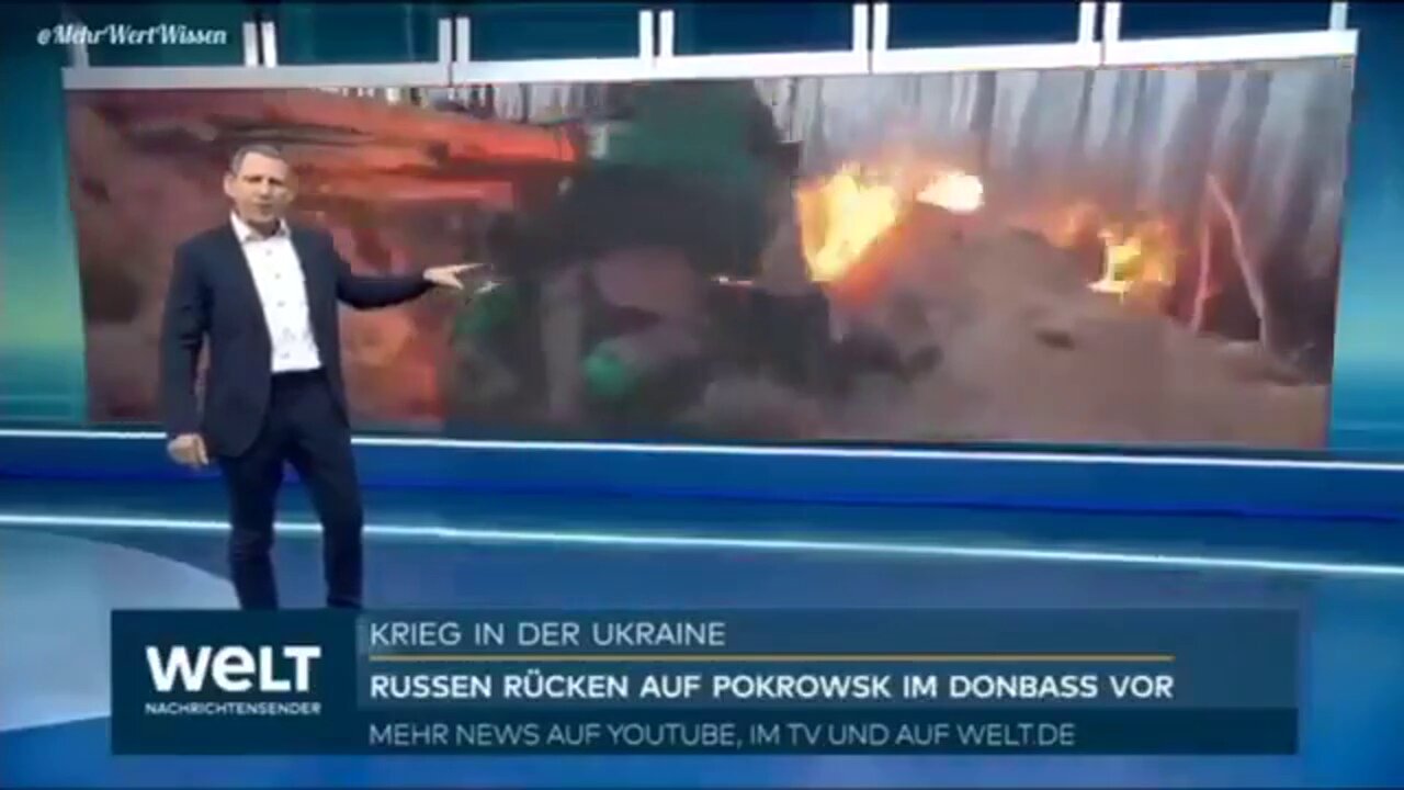 German TV channels, Die Welt, video of the AFU storming Russian positions