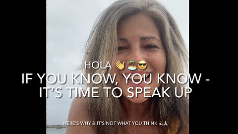 If you know you know-start talking.. here’s why!