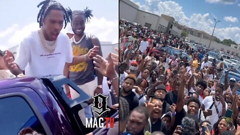 Lil Baby Got Fans In A Frenzy During Foot Locker Giveaway! 💰