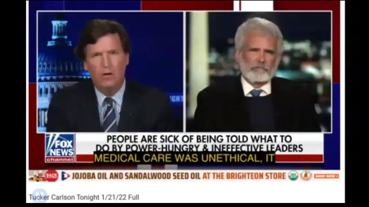 Flashback: TUCKER Mentions Nazi's, Medical Experiments & Nuremberg Trials on One Show