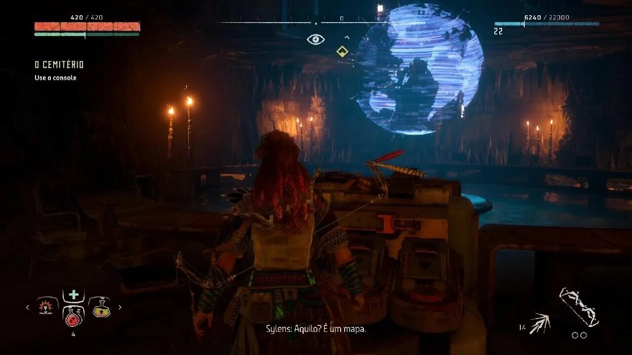 Horizon Zero Dawn Terra Plana no jogo (referencia)