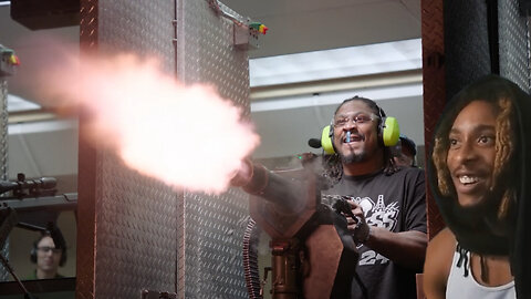 Reacts to Marshawn Lynch at The Gun Range