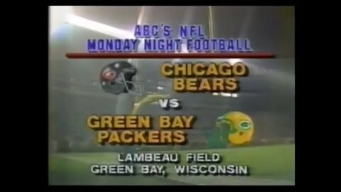 1986-09-22 Chicago Bears vs Green Bay Packers