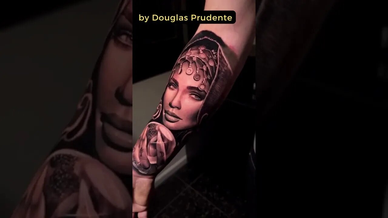 Stunning work by Douglas Prudente #shorts #tattoos #inked #youtubeshorts