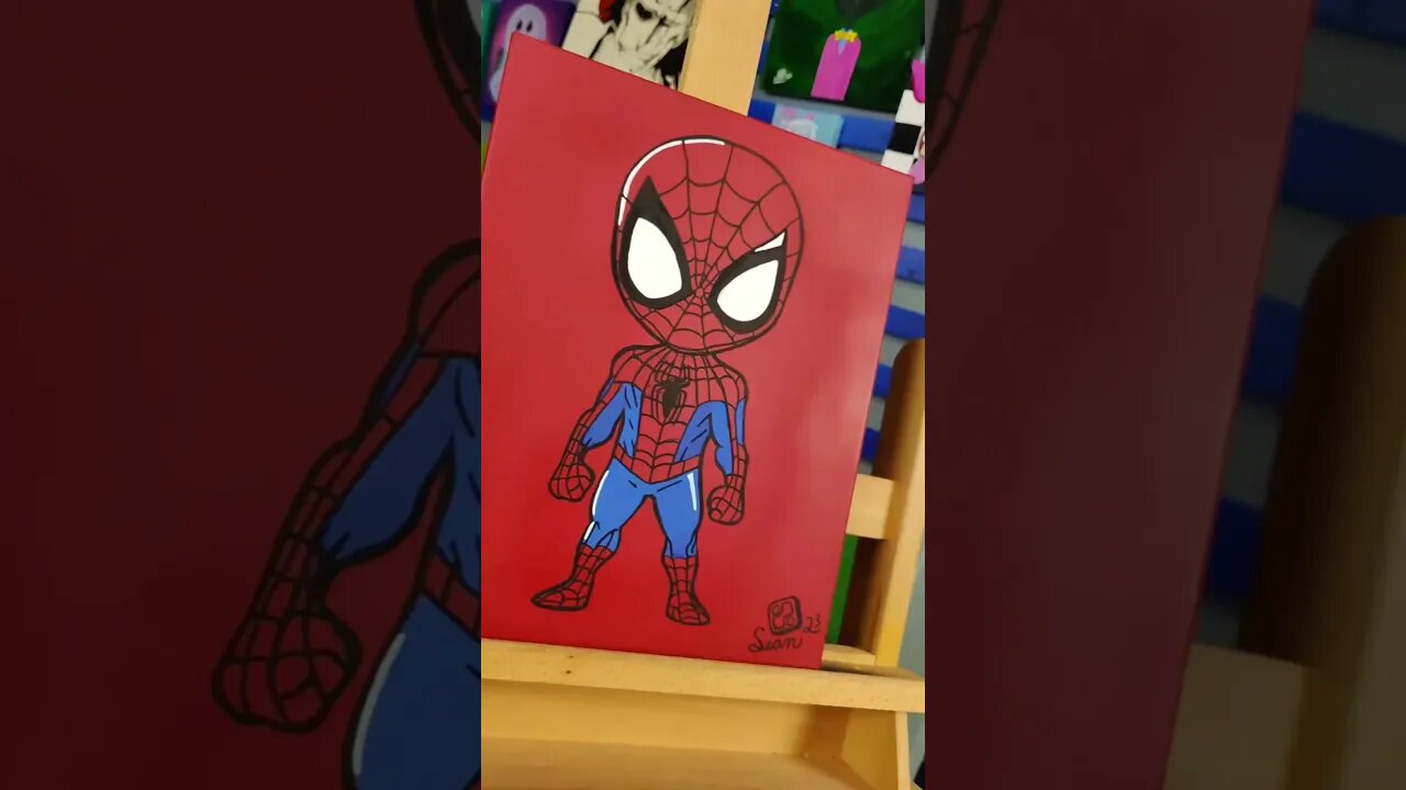 Anyone Out There Still Like Spider-Man? #fineart #artstudio #painting #newpainting #spiderman