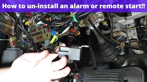 Remove Car Alarm in Minutes WITHOUT Damaging Your Car!