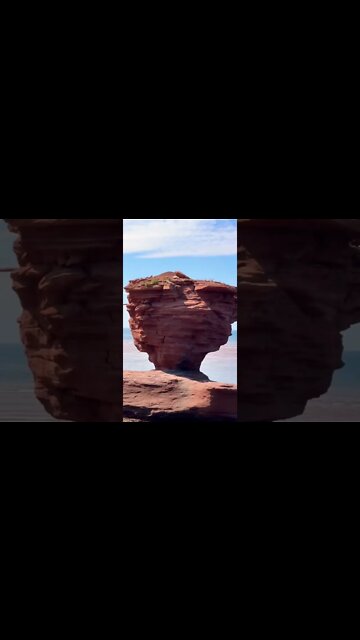 Teacup rock at Thunder Cove PEI