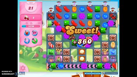 Candy Crush Level 1097 Audio Talkthrough, 3 Stars 0 Boosters