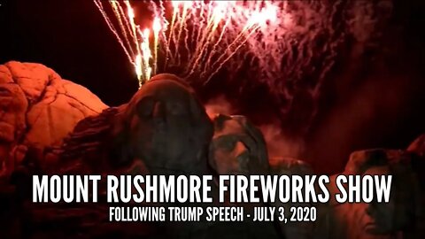 Mount Rushmore Fireworks Show and Battle Hymn of the Republic by USAF Academy Band, 7/3/2020 HD