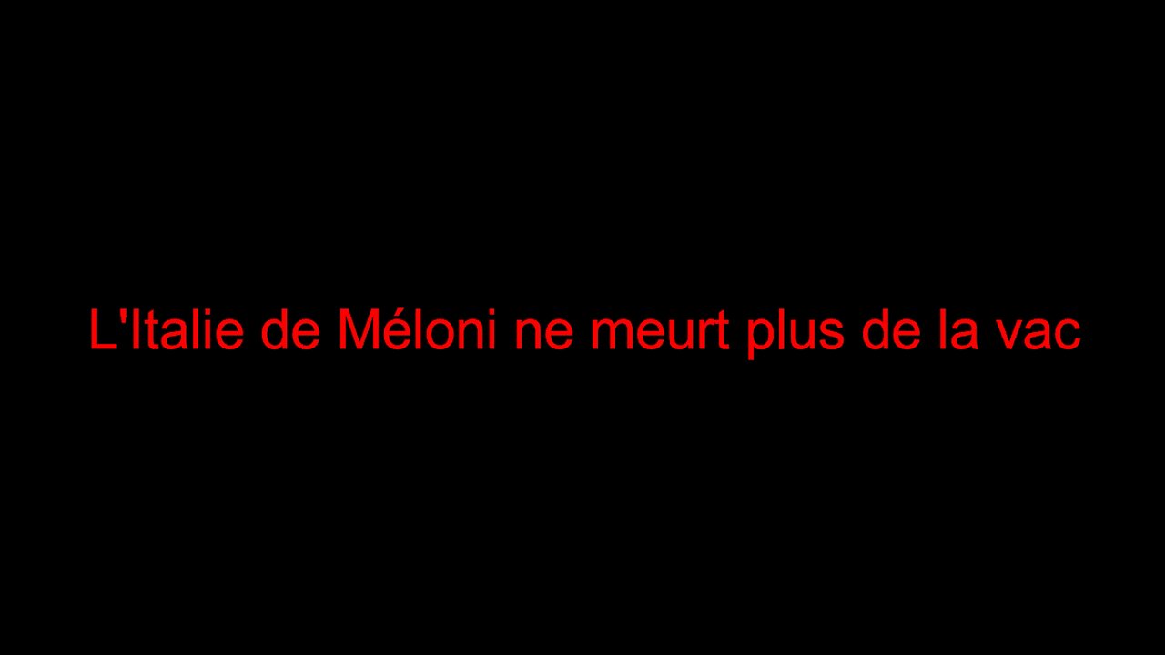 L'Italie de Méloni ne meurt plus de la vac