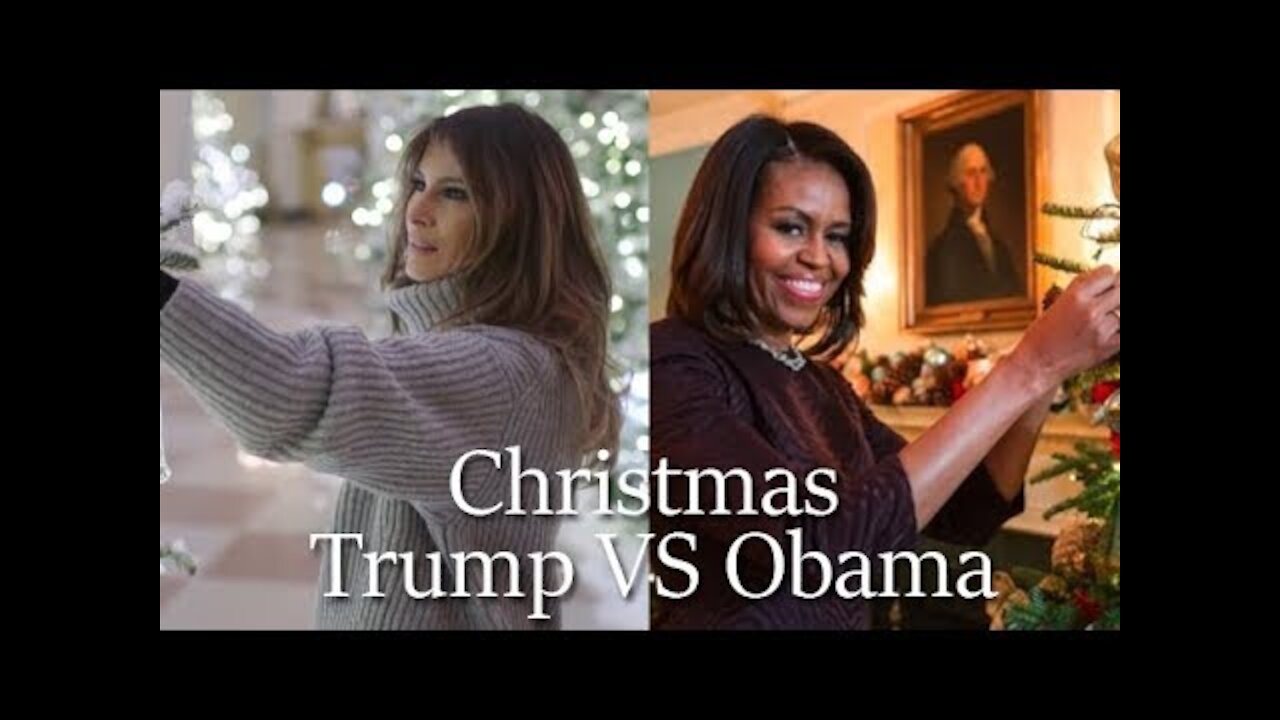 Mrs. Obama vs. Mrs. Trump at Christmas