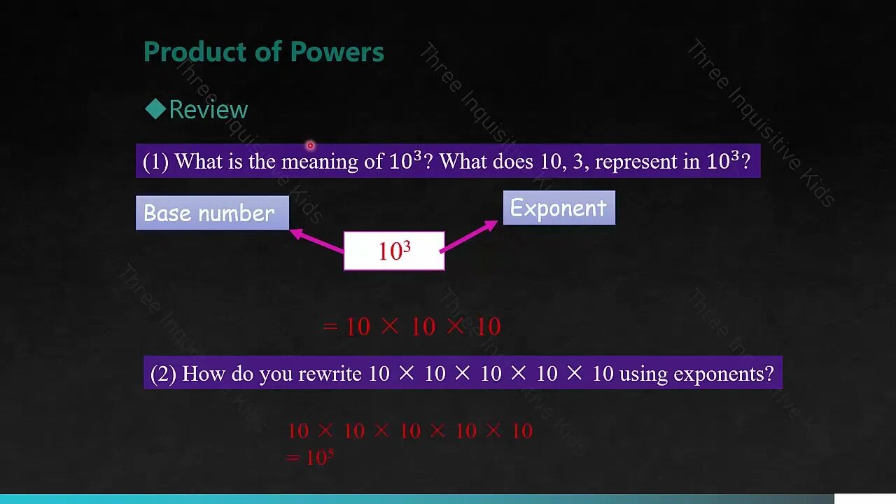 7th Grade Math Lessons | Unit 7 | Product of Powers | Lesson 1 | Three Inquisitive Kids