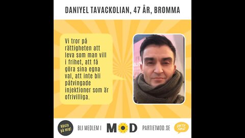 Daniyel Tavackolian, 47 år, psykolog, lärare, coach, Bromma | MoDs Riksdagskandidater