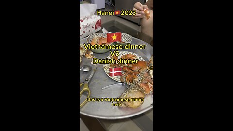 🦀🇻🇳vs🇩🇰🐟 #Vietnamesefood#danishfood#different#culture#amthuc#khacbietvanhoa#seafood