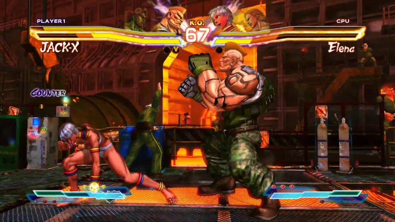 Street Fighter X Tekken: Ogre & JACK-X vs Elena & Steve - 2K 1440p