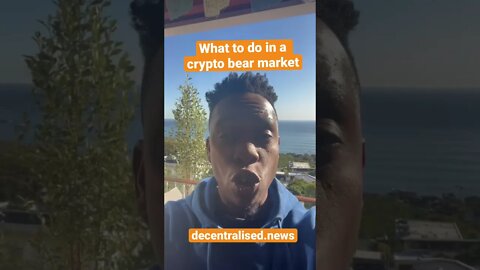 What to do in a crypto bear market?🤔
