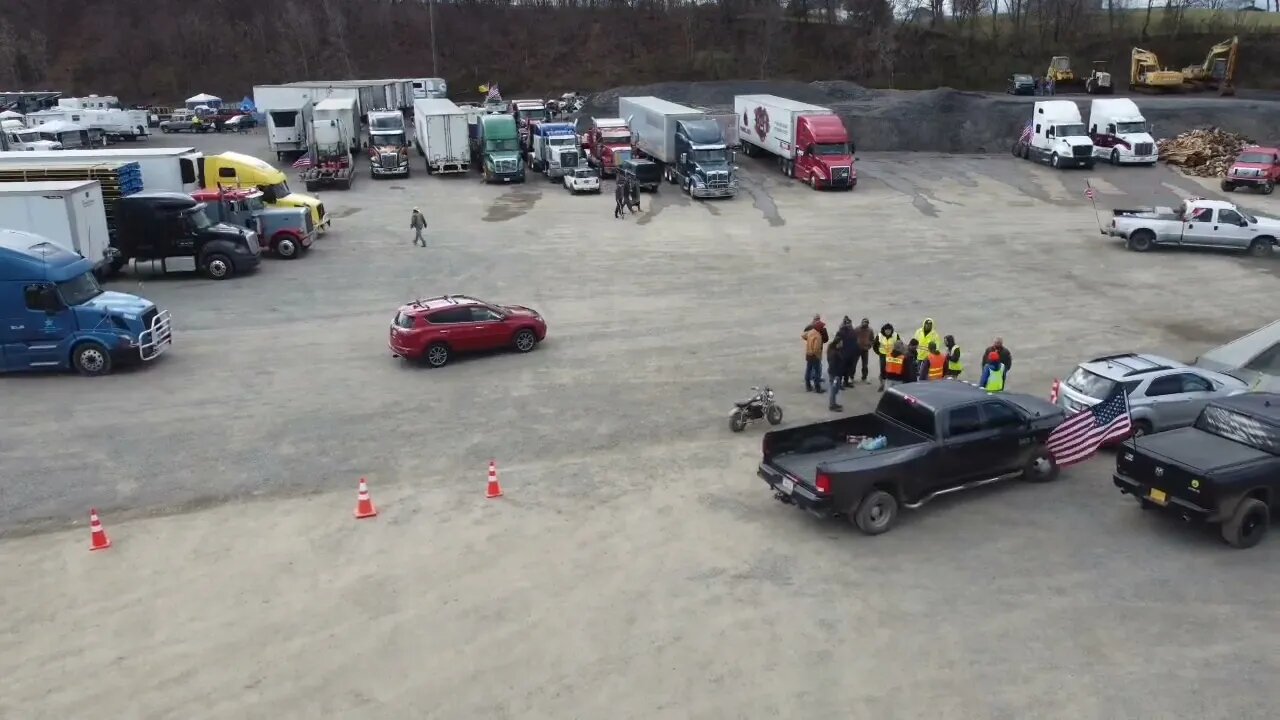 The People's Convoy - Hagerstown MD - Drone footage