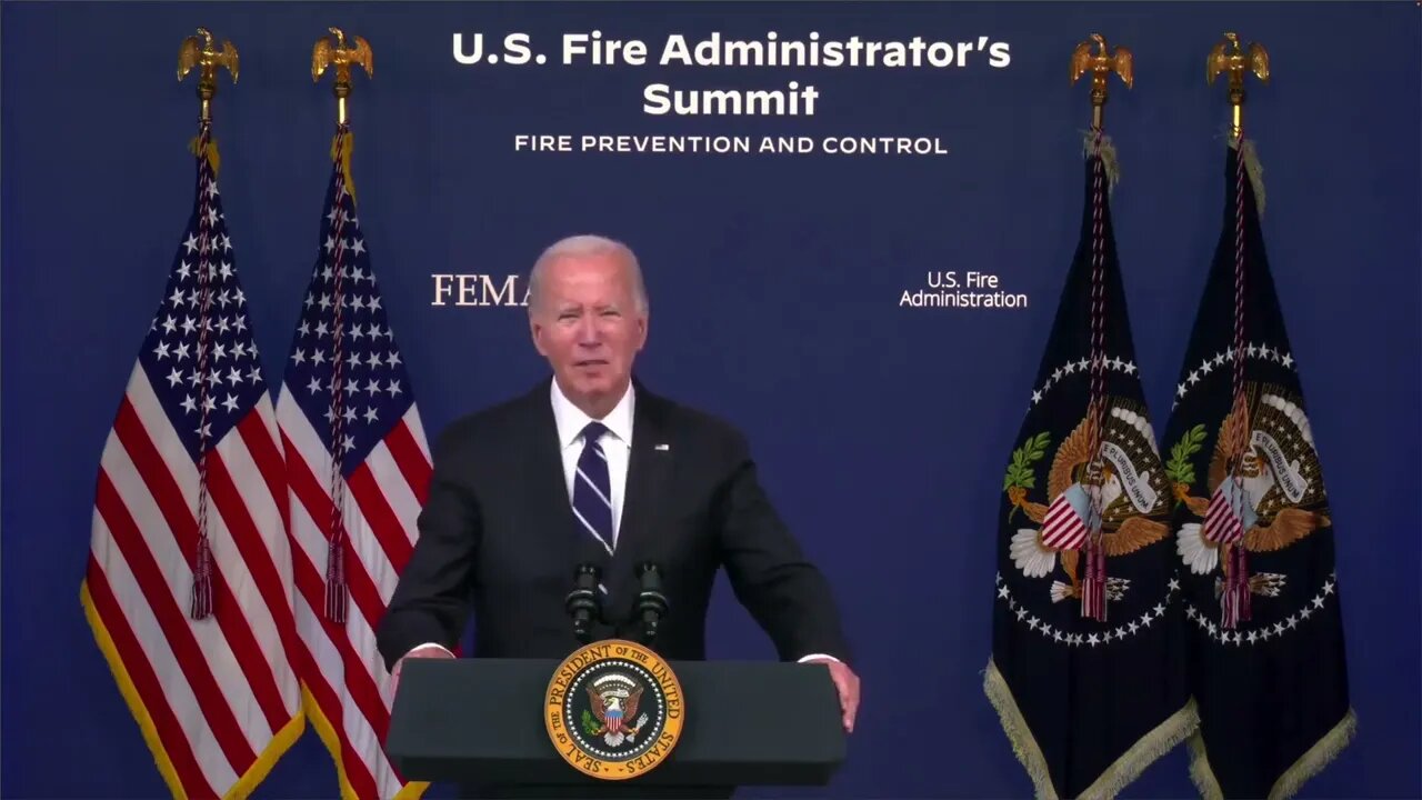 Biden Stumbles Over Remarks From Prompter: "Had No Fire Safe! None! It Was Not Fire Safe. Period."