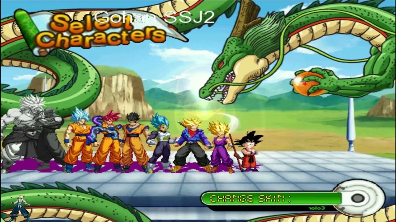 Dragon Ball Paintown v0.2 Play As Super Saiyan Gohan 2 On Ps3