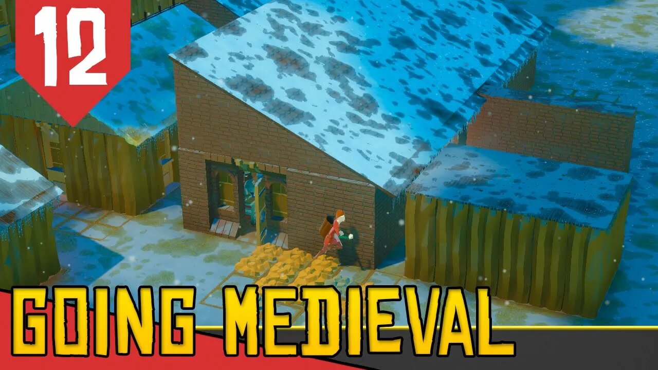 Construindo a CASA DE DEUS no INVERNO CONGELANTE - Going Medieval #12[Série Gameplay Português PTBR]