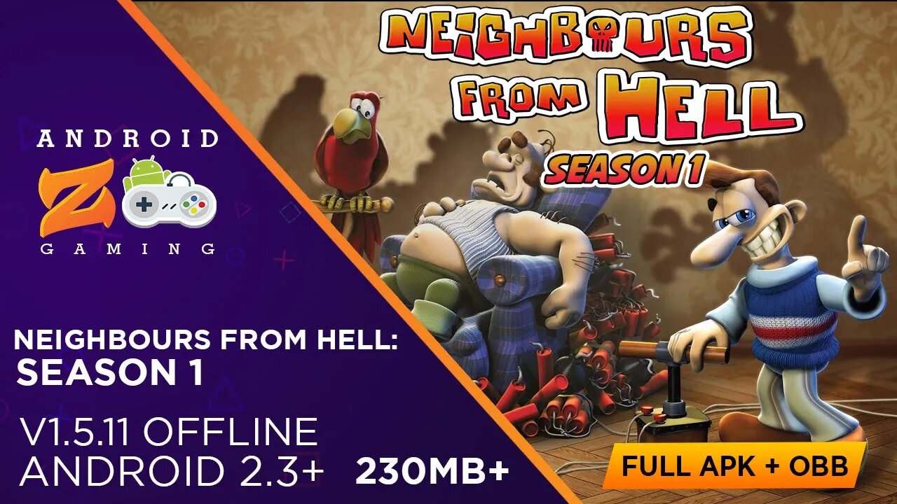 Neighbours from Hell Season 1 - Android Gameplay (OFFLINE) 230MB+