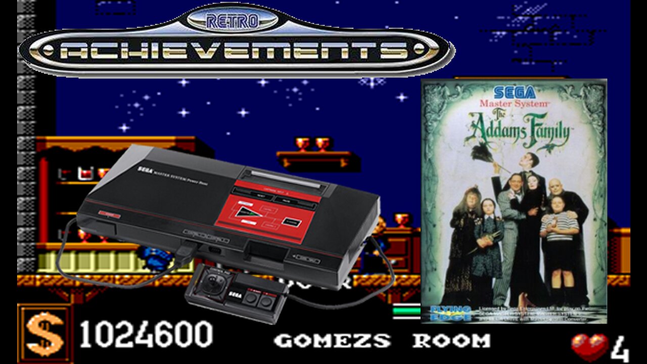 Retroachievements - Família Addams (Master System)