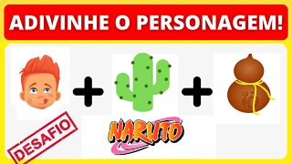 ADIVINHE O PERSONAGEM DE NARUTO PELO EMOJI - QUIZ DE ANIMES - NARUTO QUIZ EMOJI