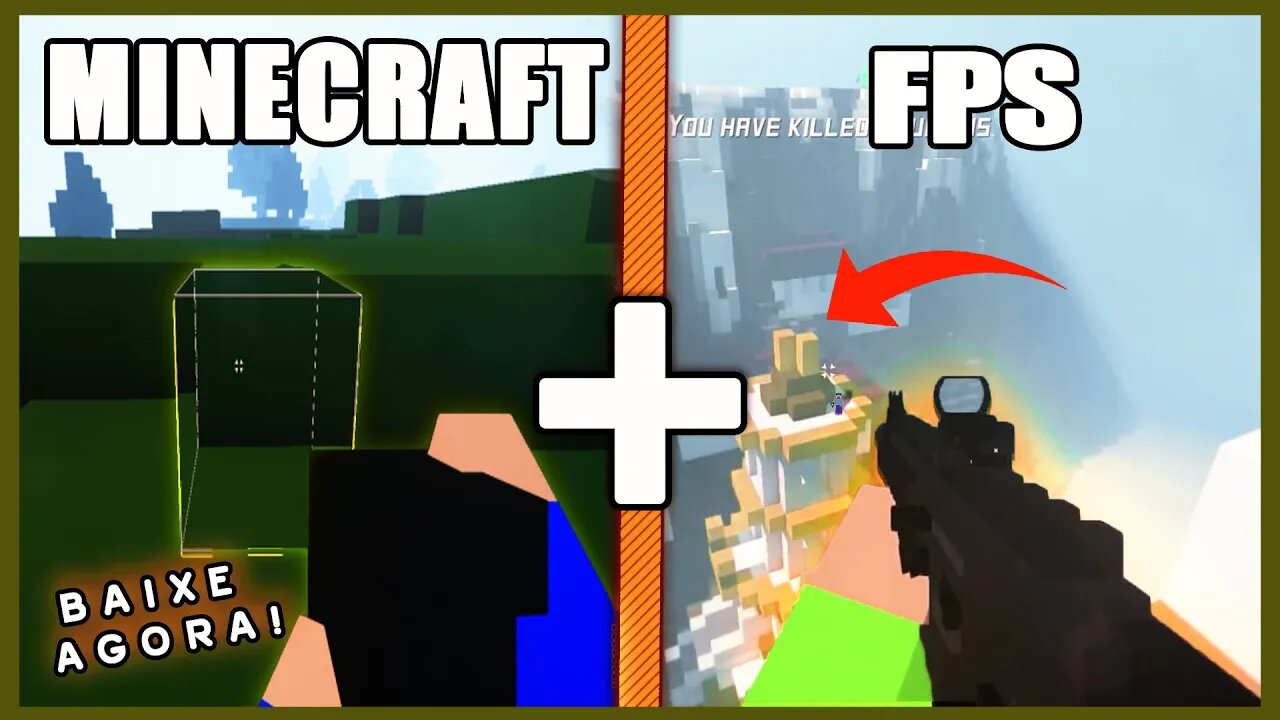 😱 SAIU! 😱 MELHOR JOGO DE TIRO PARECIDO COM MINECRAFT PARA PC FRACO! INCRIVEL!!! 😱