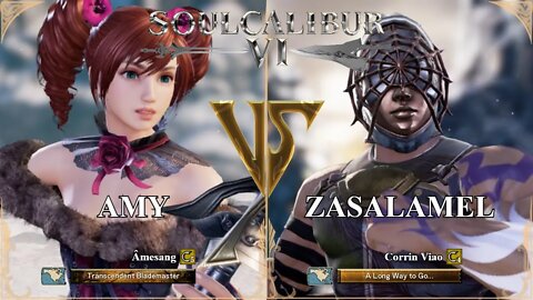 Amy (Âmesang) VS Zasalamel (Corrin Viao) (SoulCalibur™ VI: Online)