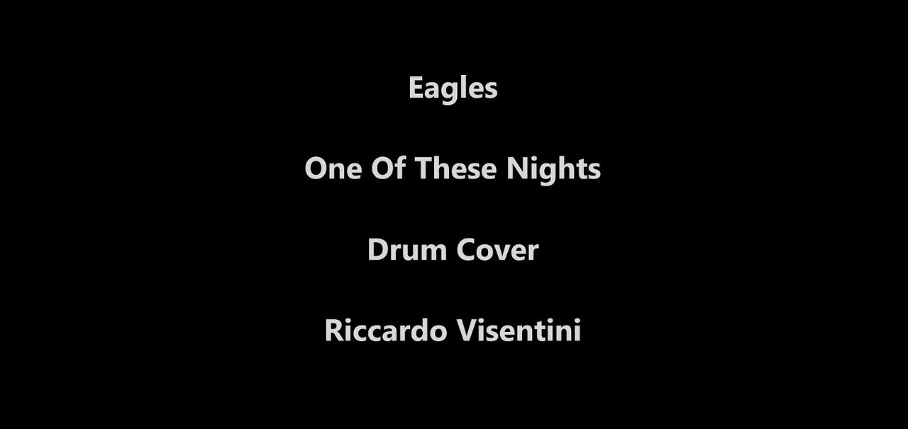 Eagles - One Of These Nights - Drum Cover